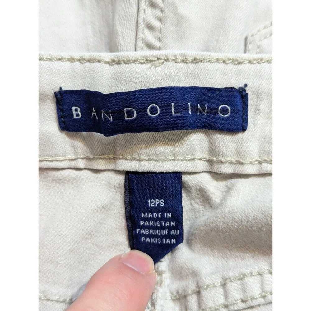 Bandolino Mandie Straight Jeans‎ Womens 12PS 12 Petite 12P Short Stretch 32x26
